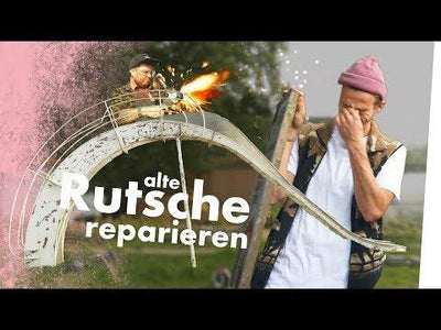 RIESEN WASSERRUTSCHE für den TEICH restaurieren! (50 Jahre alt)