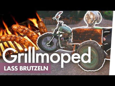 Das Grillmoped – Wurst auf Motorrad im Bierfass braten | Kliemannsland